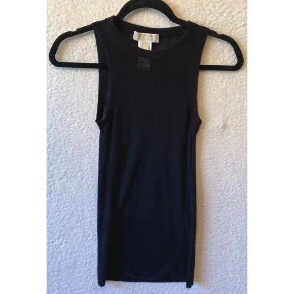 Michael Kors Tank Blouse Womens XS Sleeveless Linen Viscose Stretch‎ - Picture 1 of 8